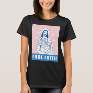 Camiseta Fe pura Jesucristo Iglesia Religiosa Católica