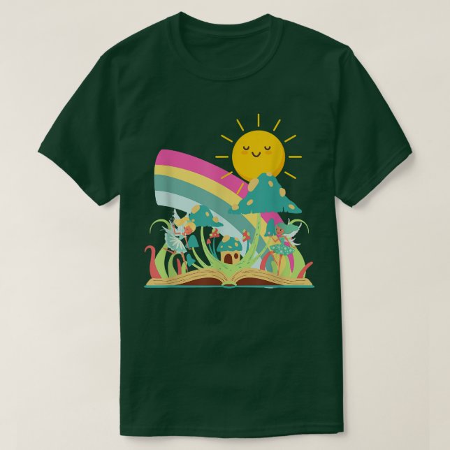 Camiseta Fe: Rainbows y Sunshine Book (Diseño del anverso)