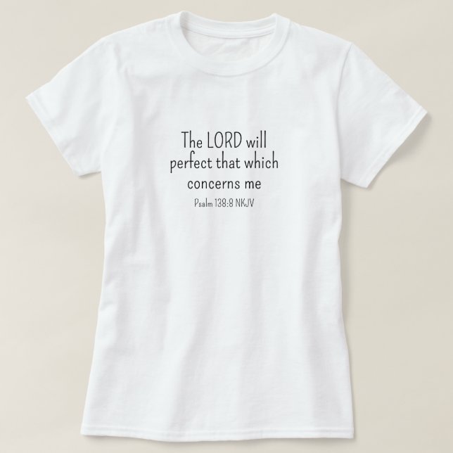 Camiseta Fe simple en Dios negro y blanco (Diseño del anverso)
