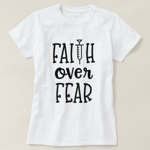 Camiseta Fe sobre conciencia de la infertilidad del miedo