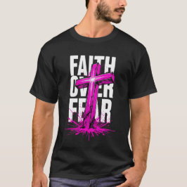 Camiseta Fe sobre el miedo Neon Cross Graphic T-Shirt