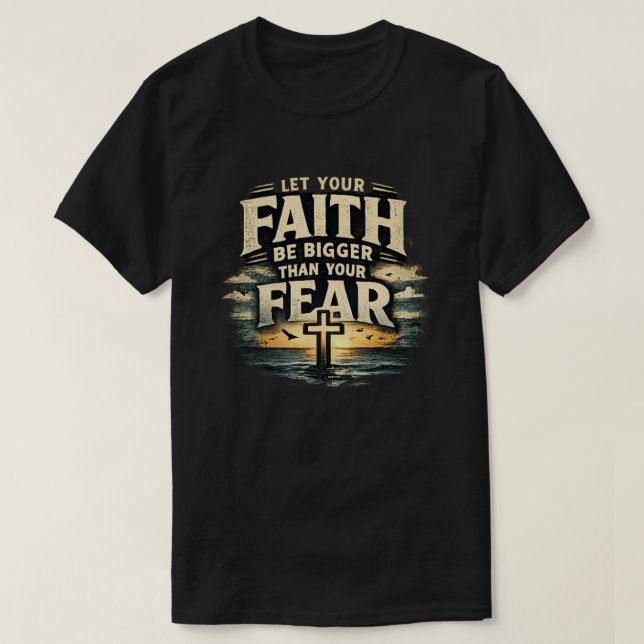 CAMISETA FE SOBRE MIEDO (Diseño del anverso)