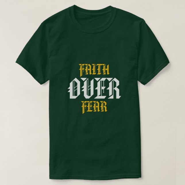 Camiseta Fe sobre Miedo (Diseño del anverso)