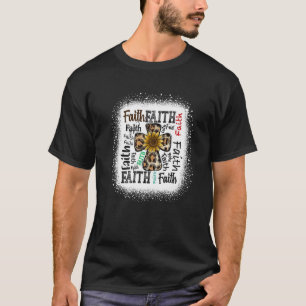 Camiseta Fe y cruz cristianas