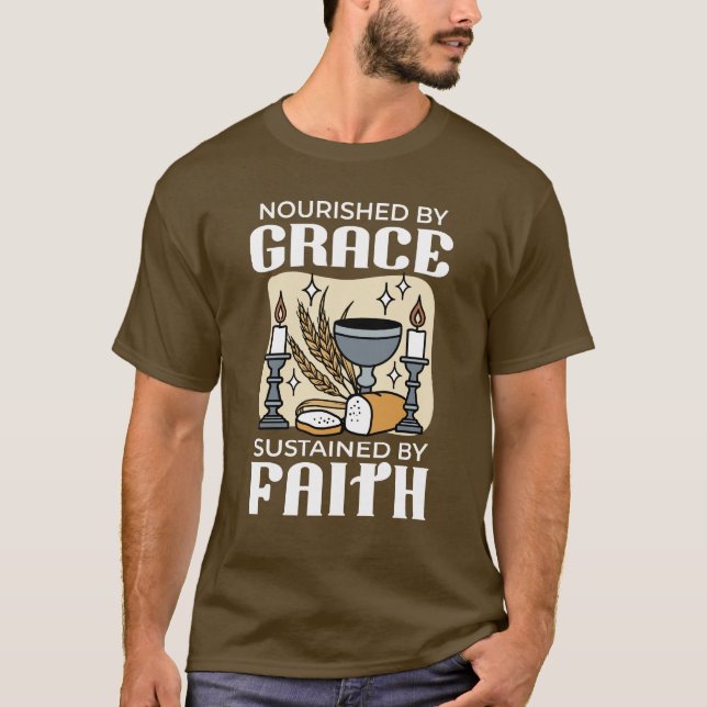 Camiseta Fe y Gracia Espiritual – Cristiano Edificante (Anverso)