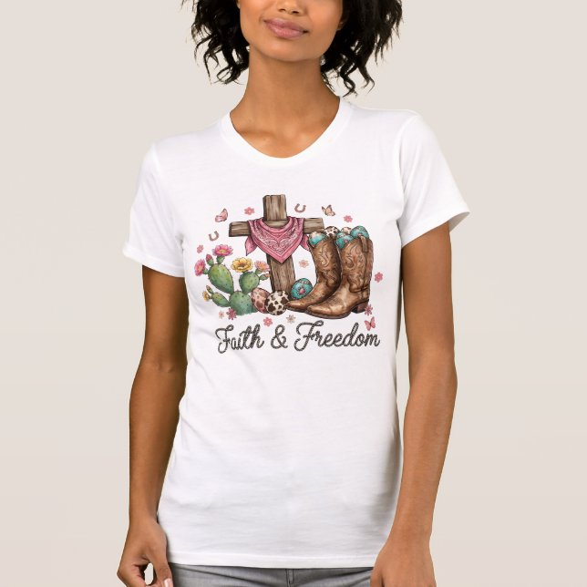 Camiseta Fe y Libertad Occidental  (Anverso)