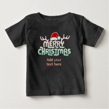 Camiseta fea de Navidad personalizada para bebé y