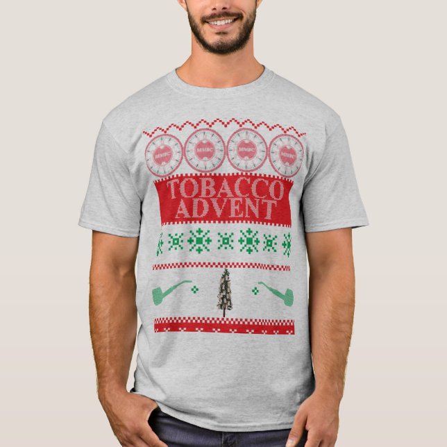 Camiseta fea del navidad del advenimiento del (Anverso)