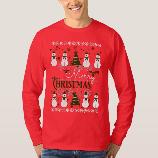 Camiseta Fea Navidad dulce de feriado Feliz Navidad (Anverso)