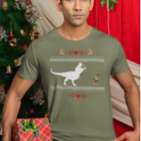 Fea Navidades del elfo de los dinosaurios arrojan 