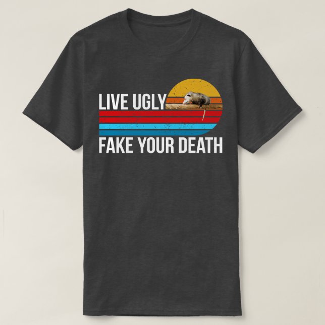 Camiseta fea vida falsa tu muerte (Diseño del anverso)