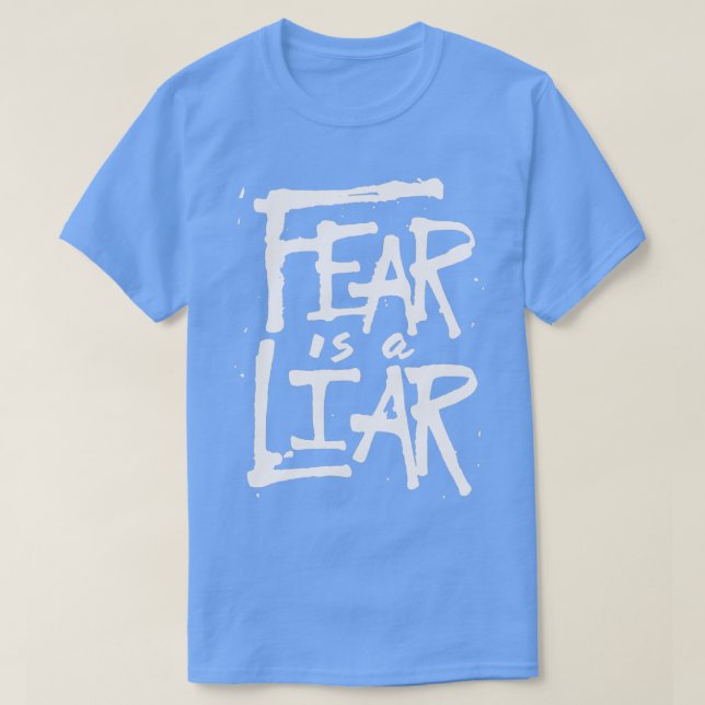 Camiseta Fear is a Liar Inspirational Christian (Diseño del anverso)
