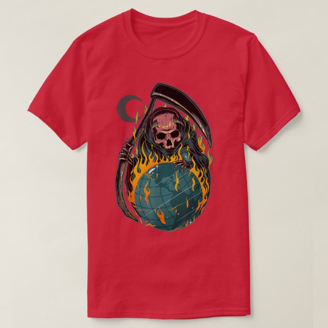Camiseta Fear Reaper Devil Grim Reaper Death Soul Collector (Diseño del anverso)