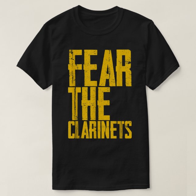 Camiseta Fear The Clarinets ---2 (Diseño del anverso)