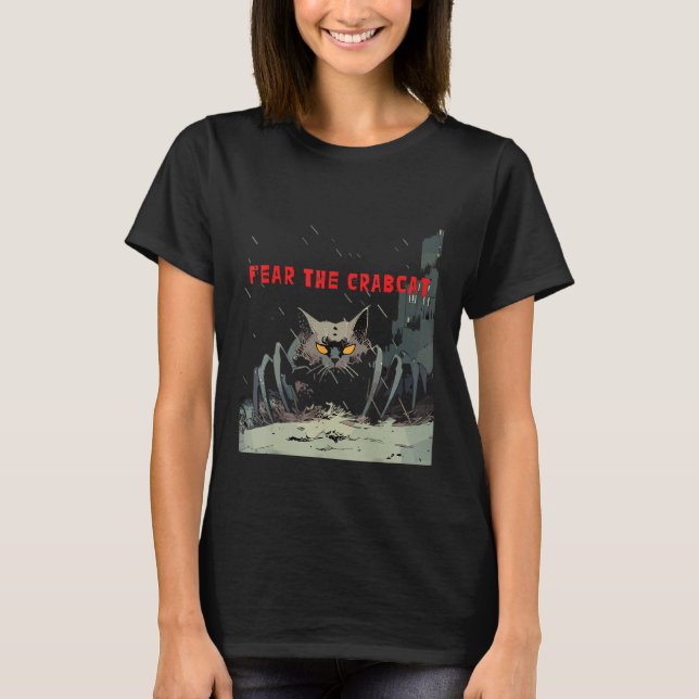 Camiseta Fear the Crabcat   Crab cat Cryptid Cryptozoology (Anverso)