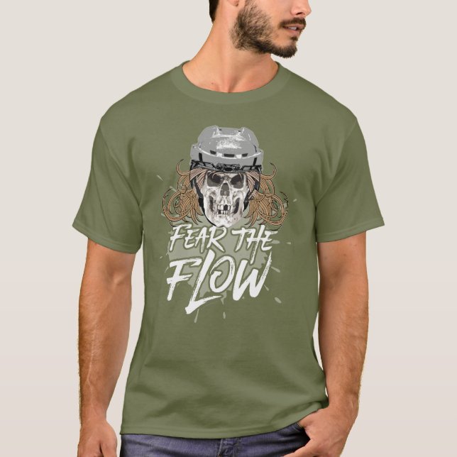 Camiseta Fear The Flow (hockey hair) T-Shirt (Anverso)