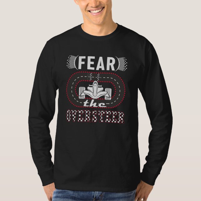Camiseta Fear the Oversteer mini car hobby Slot Car Track (Anverso)
