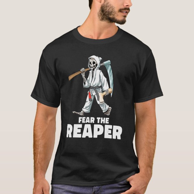 Camiseta Fear The Reaper   Jiu Jitsu Leg Locks Foot Locks H (Anverso)