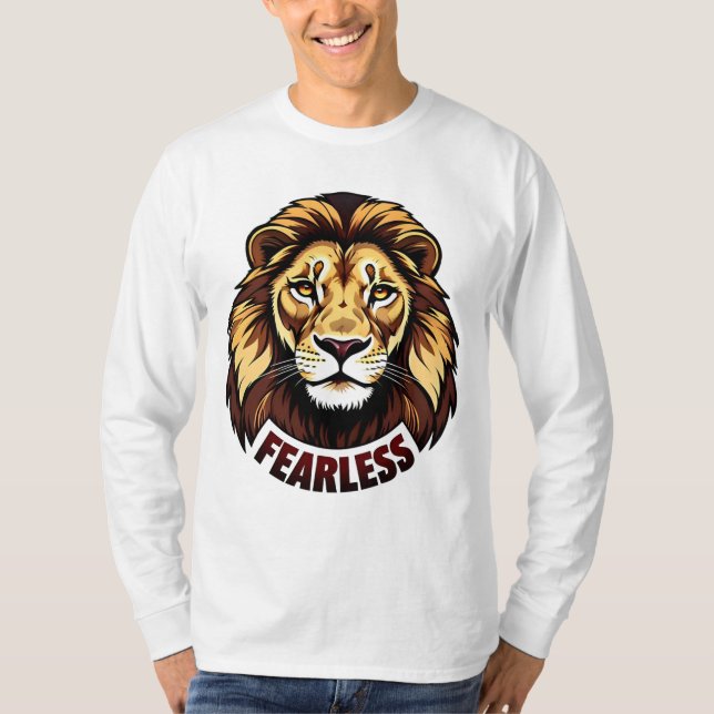 Camiseta Fearless_d.no.1- de Maaya_P, Men Long Sleeve White (Anverso)