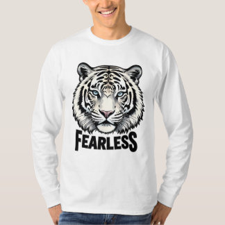 Camiseta Fearless_d.no.2- de Maaya_P, Men Long Sleeve White