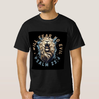Camiseta Fearless Faith – Salmo 23:4 León Rugiente