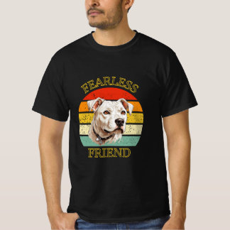 Camiseta Fearless Friend Dogo Argentino Vintage Design