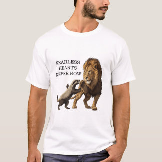 Camiseta Fearless Lion T-Shirt – Bold Spirit, Brave Heart