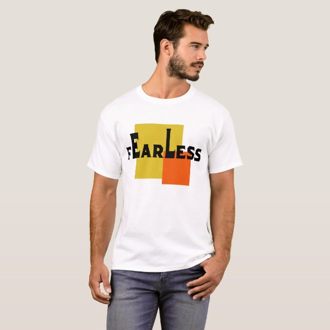 Camiseta Fearless Modern Abstract Geometric Brand Design (Anverso completo)