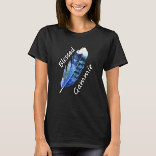 Camiseta Feather, Letra S gráfica de gammie de las mujeres