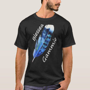 Camiseta Feather, Letra S gráfica de gammie de las mujeres