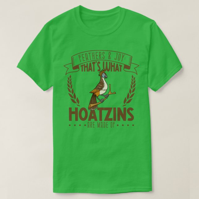 Camiseta Feathers and Joy Hoatzin (Diseño del anverso)