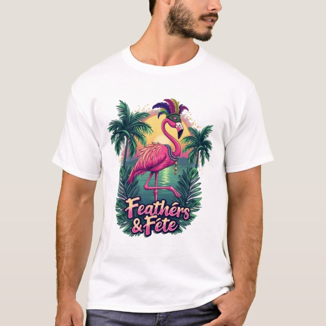 Camiseta Feathers & Fête (Anverso)