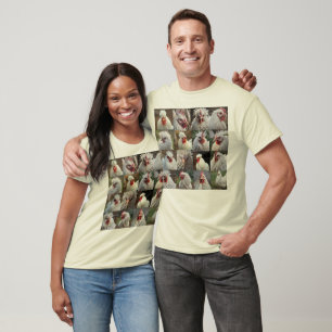 Camiseta "Feathers in Focus: Un retrato de pollo blanco"