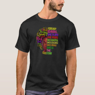 Camiseta Febrero: Chica De Febrero, Says y Oraciones Cumple