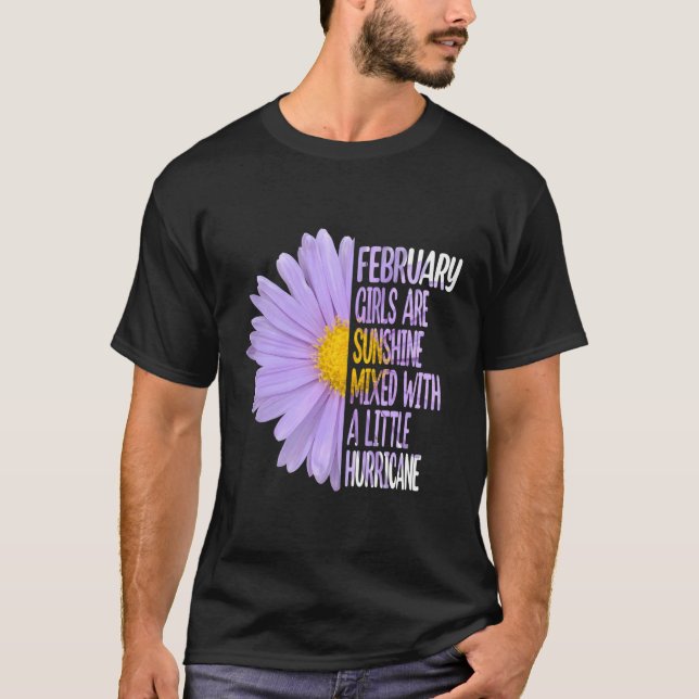 Camiseta Febrero Daisy Aster (Anverso)