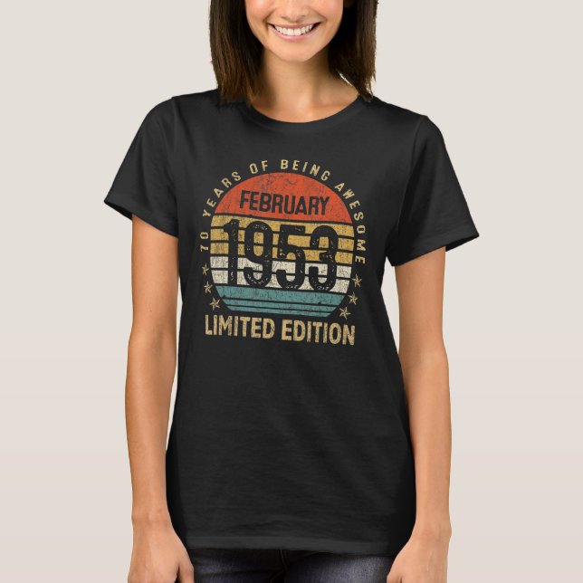 Camiseta Febrero de 1953, 70 años (Anverso)