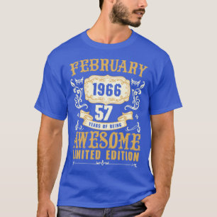 Camiseta Febrero De 1966 57 Años De Ser Una Ida Impresionan