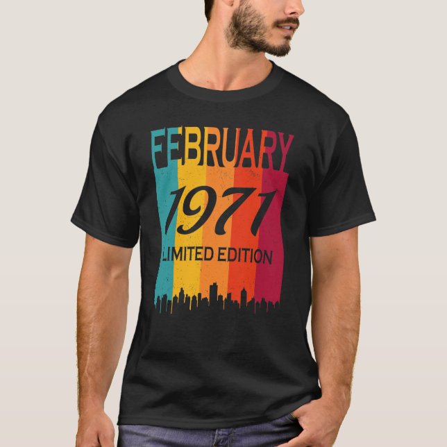 Camiseta Febrero de 1971 Edición Limitada de Vintage (Anverso)
