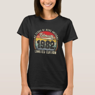 Camiseta Febrero de 1982 Traje Retro 40º Día
