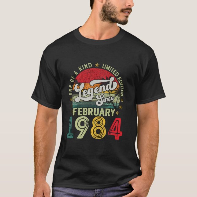 Camiseta Febrero de 1984: 40 años de antigüedad, 40 años de (Anverso)