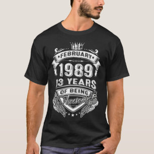 Camiseta Febrero De 1989 33 Años De Ser Una Ida Impresionan