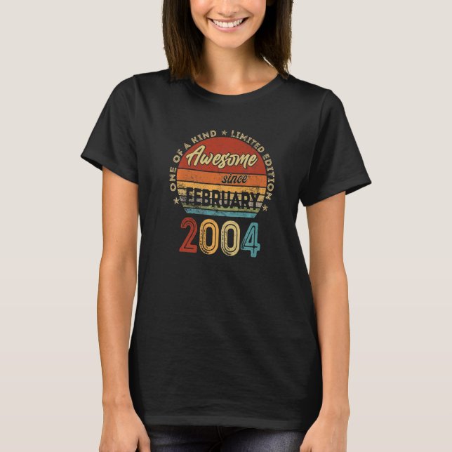 Camiseta Febrero de 2004 19 años de edad 19º cumpleaños (Anverso)
