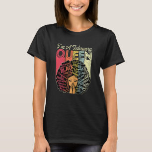 Camiseta Febrero: Reina cumpleaños de la hermandad afroamer