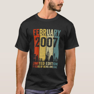 Camiseta February 2007 Limited Edition 15 Years Of Being Aw