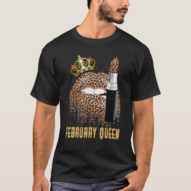 Camiseta February Queen Leopard Lips Shirt February (Anverso)