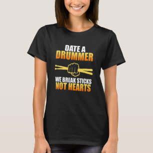 Camiseta Fecha A Drummer Drummer Player Experto Graph