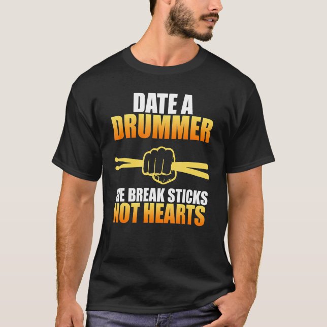 Camiseta Fecha A Drummer Drummer Player Experto Graph (Anverso)