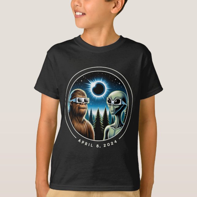 Camiseta Fecha de abril de alienígena divertida para pie de (Anverso)
