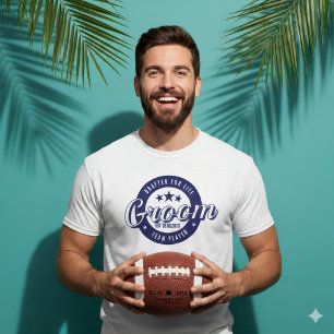 Camiseta Fecha de Boda Personalizada Novio Reclutado de por