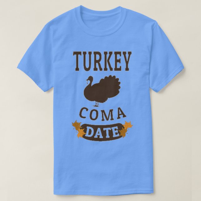 CAMISETA FECHA DE COMA DE TURQUÍA (Diseño del anverso)